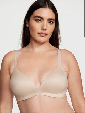 Victoria’s Secret Flex Lightly Lined Wireless Plunge Bra - Marzipan, 34DD
